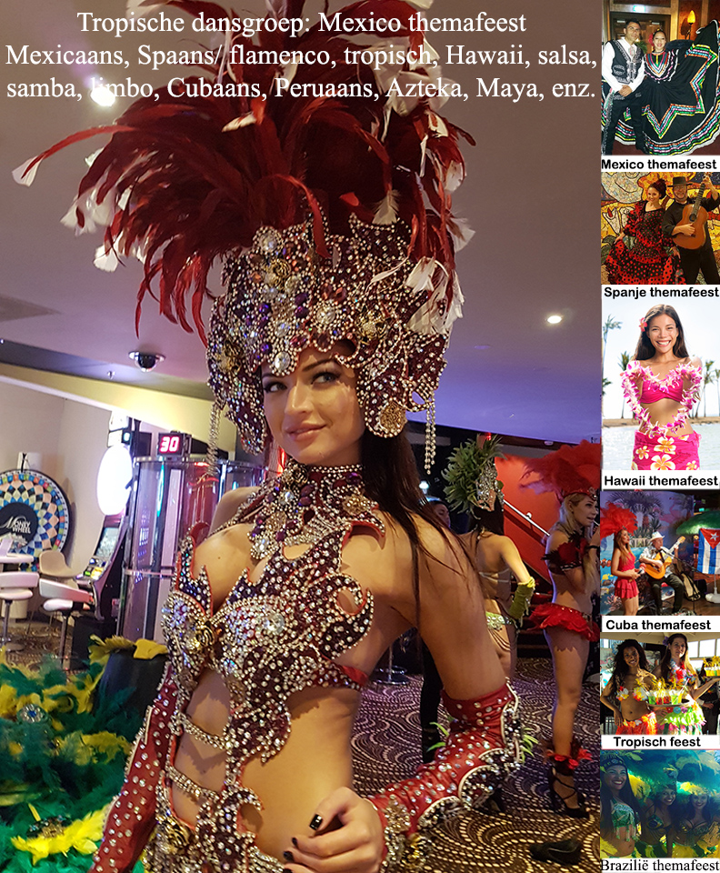 Braziliaanse Showgirls om gasten te verwelkome